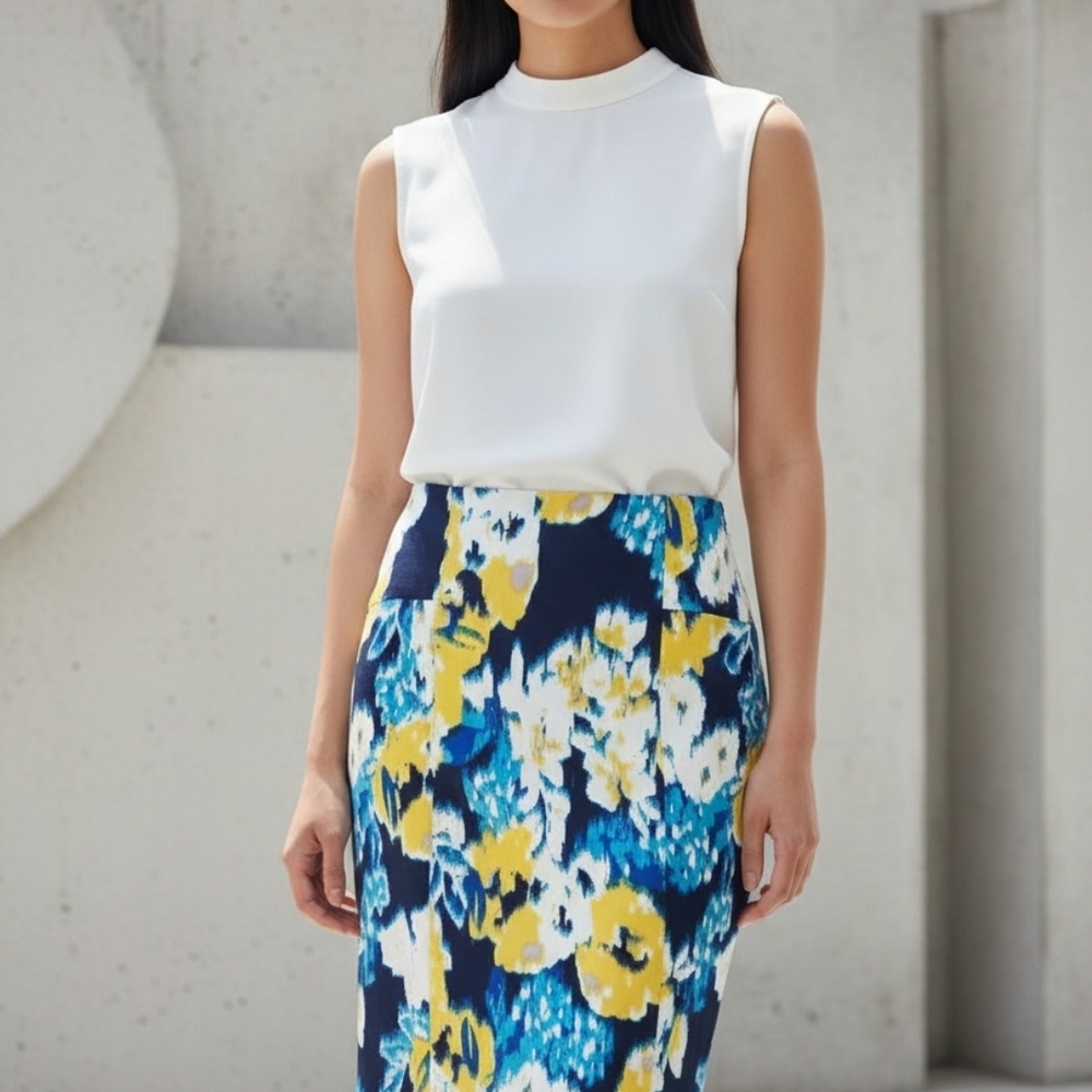 Clearence - Lysse New York Mini Stretch Pencil Skirt  And Matching Jacket - Picture 9 of 12